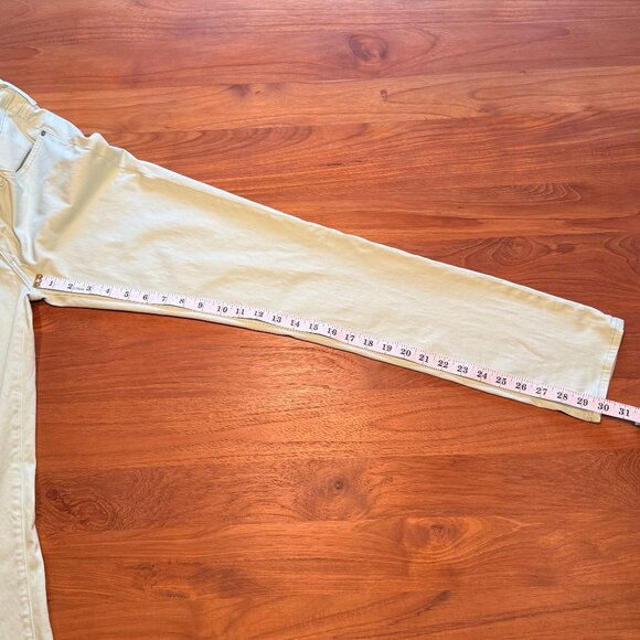 AG The Stilt Cigarette Leg x Calypso St. Barth Light Mint Green 26 Regular - Picture 4 of 8